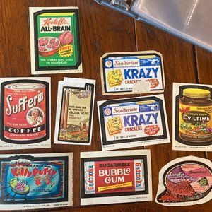 Rare Wacky Packages Stickers Bundle Set GC VG